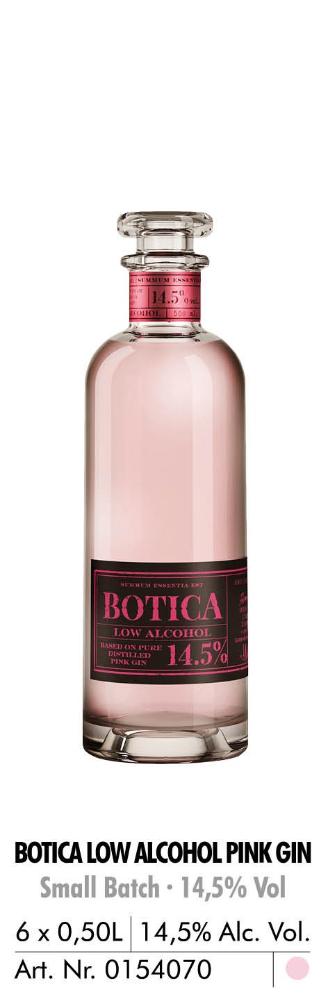 botica low alcohol pink gin